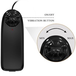vibrateur réaliste bahamut 21,8 cm flesh télécommande