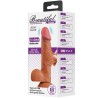 vibrateur réaliste bahamut 21,8 cm flesh télécommande