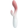 vibrateur point g lumineux + stimulateur de clitoris 30 vibrations rose