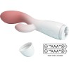 vibrateur point g lumineux + stimulateur de clitoris 30 vibrations rose