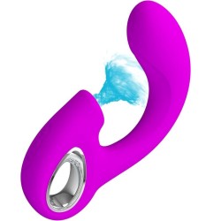 sibel vibrateur point g + stimulateur clitoris sibel 10 vibrations violet