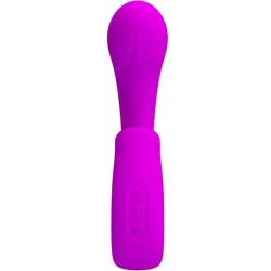 sibel vibrateur point g + stimulateur clitoris sibel 10 vibrations violet