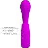 sibel vibrateur point g + stimulateur clitoris sibel 10 vibrations violet