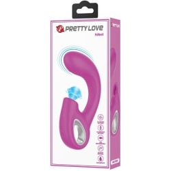 sibel vibrateur point g + stimulateur clitoris sibel 10 vibrations violet