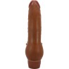 vibrateur réaliste barbara 19,5 cm mulâtre