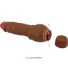vibrateur réaliste barbara 19,5 cm mulâtre