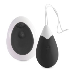oeuf vibrant jan télécommande noir