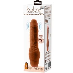 vibrateur réaliste barbara 19,5 cm mulâtre