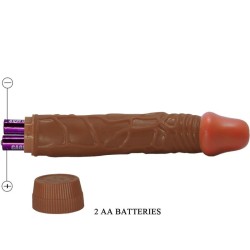 vibrateur réaliste bob 22,5 cm mulâtre