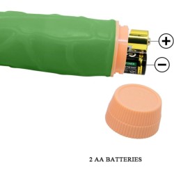 vibrateur réaliste bill 22,5 cm vert
