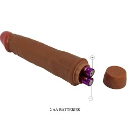 vibrateur réaliste nain 21 cm mulâtre
