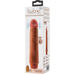 vibrateur réaliste nain 21 cm mulâtre