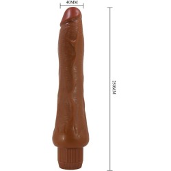 vibrateur réaliste dryade 25 cm mulâtre