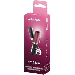 stimulateur de clitoris pro 2 kiss wave grenat - noir