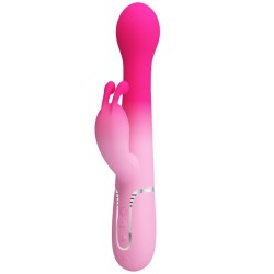 vibrateur lapin multifonction 3 en 1 dejon rose