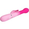 vibrateur lapin multifonction 3 en 1 dejon rose