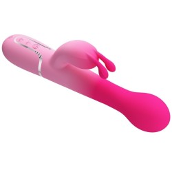 vibrateur lapin multifonction 3 en 1 dejon rose
