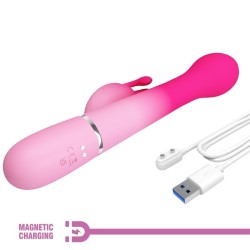 vibrateur lapin multifonction 3 en 1 dejon rose