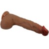 magnifique vibrateur réaliste wilks 5 réglages 25 cm mulato
