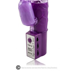 rotateur de lapin lilas avec superstimulateur