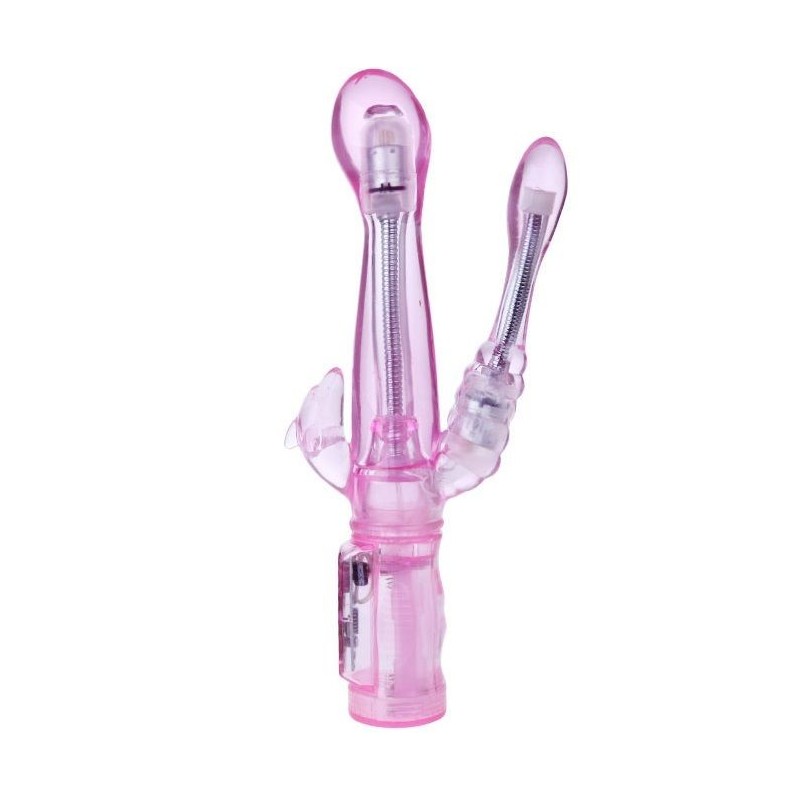vibrateur flexible avec stimulateur anal