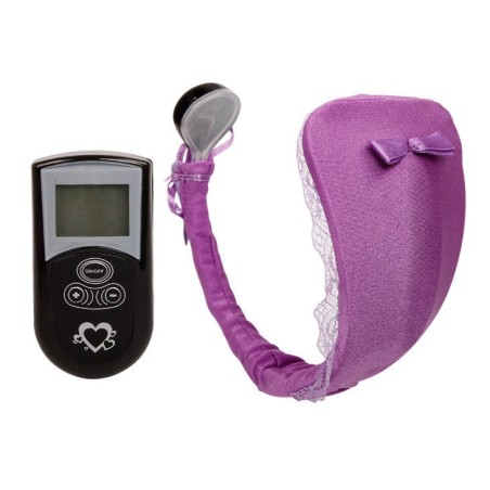 string avec vibrateur avec télécommande lilas