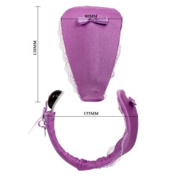 string avec vibrateur avec télécommande lilas