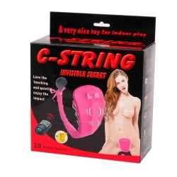 string avec vibrateur avec télécommande lilas