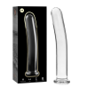 modèle 8 gode en verre borosilicate clair 14.5 cm -o- 2 cm