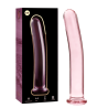 modèle 8 gode en verre borosilicate rose 14.5 cm -o- 2 cm