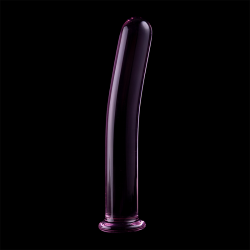 modèle 8 gode en verre borosilicate rose 14.5 cm -o- 2 cm