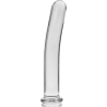 modèle 9 gode en verre borosilicate clair 15.5 cm -o- 2.5 cm