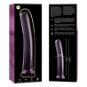 modèle 9 gode en verre borosilicate rose 15.5 cm -o- 2.5 cm