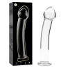 modèle 11 gode en verre borosilicate clair 16 cm -o- 3 cm