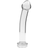modèle 11 gode en verre borosilicate clair 16 cm -o- 3 cm