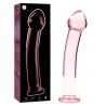 modèle 11 gode en verre borosilicate rose 16 cm -o- 3 cm