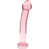 modèle 11 gode en verre borosilicate rose 16 cm -o- 3 cm