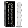 modèle 10 gode en verre borosilicate clair 16.5 cm -o- 3.5 cm