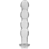 modèle 10 gode en verre borosilicate clair 16.5 cm -o- 3.5 cm