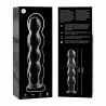 modèle 10 gode en verre borosilicate clair 16.5 cm -o- 3.5 cm