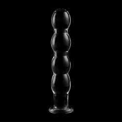 modèle 10 gode en verre borosilicate clair 16.5 cm -o- 3.5 cm