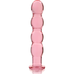 modèle 10 gode en verre borosilicate rose 16.5 cm -o- 3.5 cm