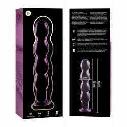 modèle 10 gode en verre borosilicate rose 16.5 cm -o- 3.5 cm
