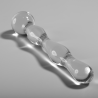 modèle 13 gode en verre borosilicate clair 18 cm -o- 3.5 cm