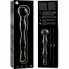 modèle 13 gode en verre borosilicate clair 18 cm -o- 3.5 cm