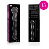 modèle 13 gode en verre borosilicate rose 18 cm -o- 3.5 cm