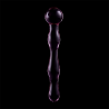 modèle 13 gode en verre borosilicate rose 18 cm -o- 3.5 cm