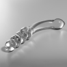 modèle 14 gode en verre borosilicate clair 18.5 cm -o- 3 cm