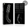 modèle 14 gode en verre borosilicate clair 18.5 cm -o- 3 cm