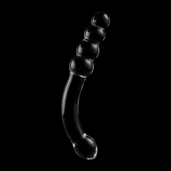 modèle 14 gode en verre borosilicate clair 18.5 cm -o- 3 cm